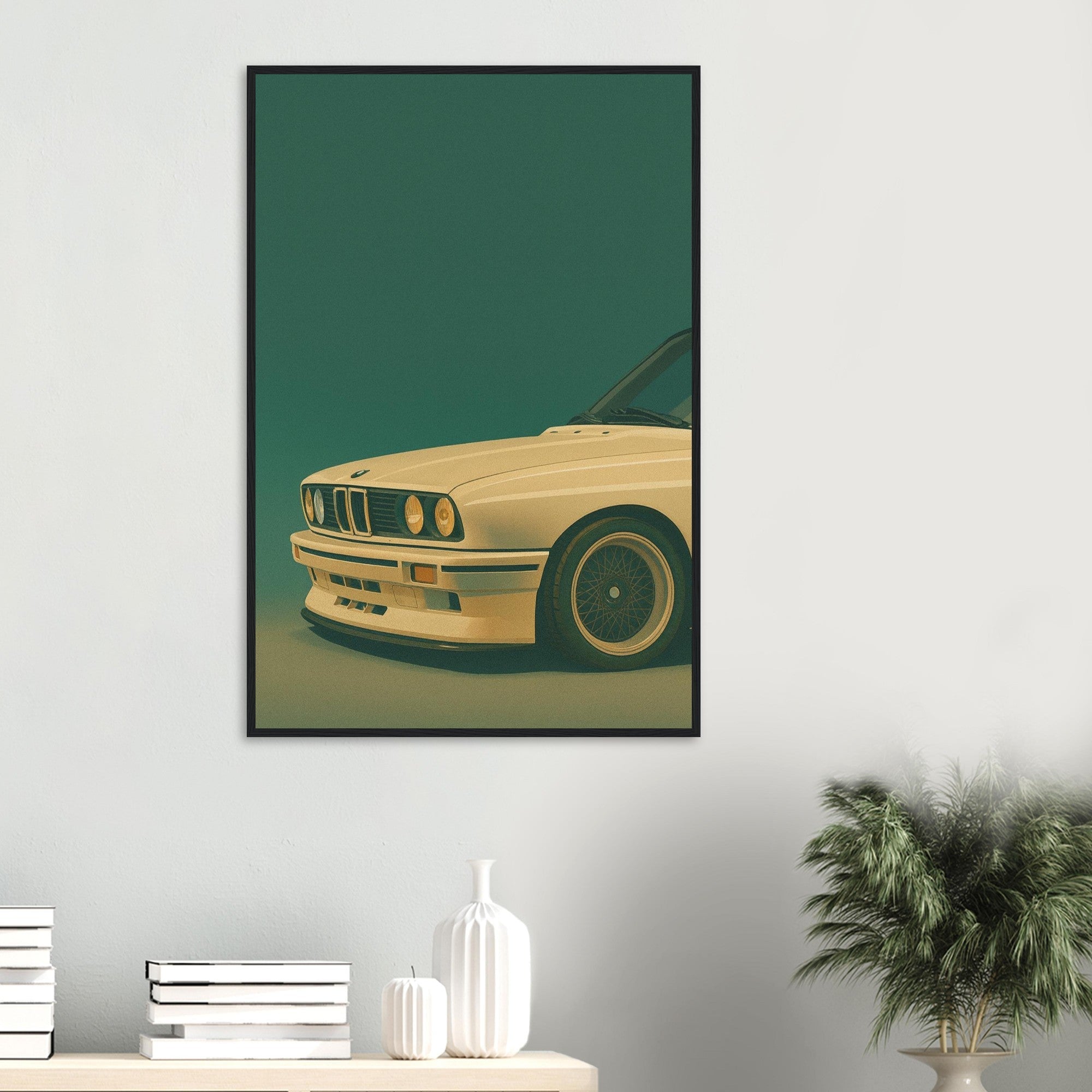 BMW E30 Art Print - Retro Icons Wall Art - Garage & Gallery