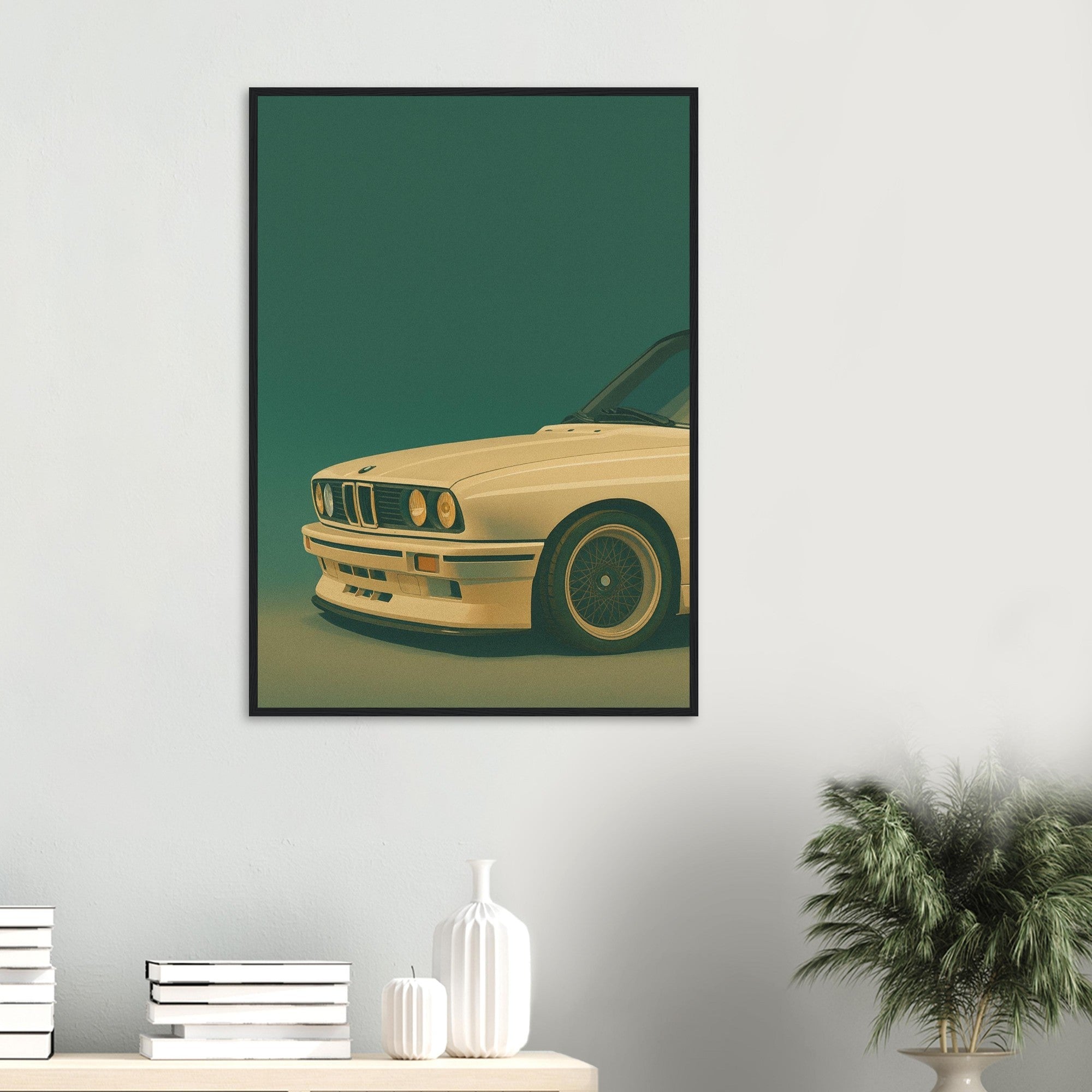 BMW E30 Art Print - Retro Icons Wall Art - Garage & Gallery