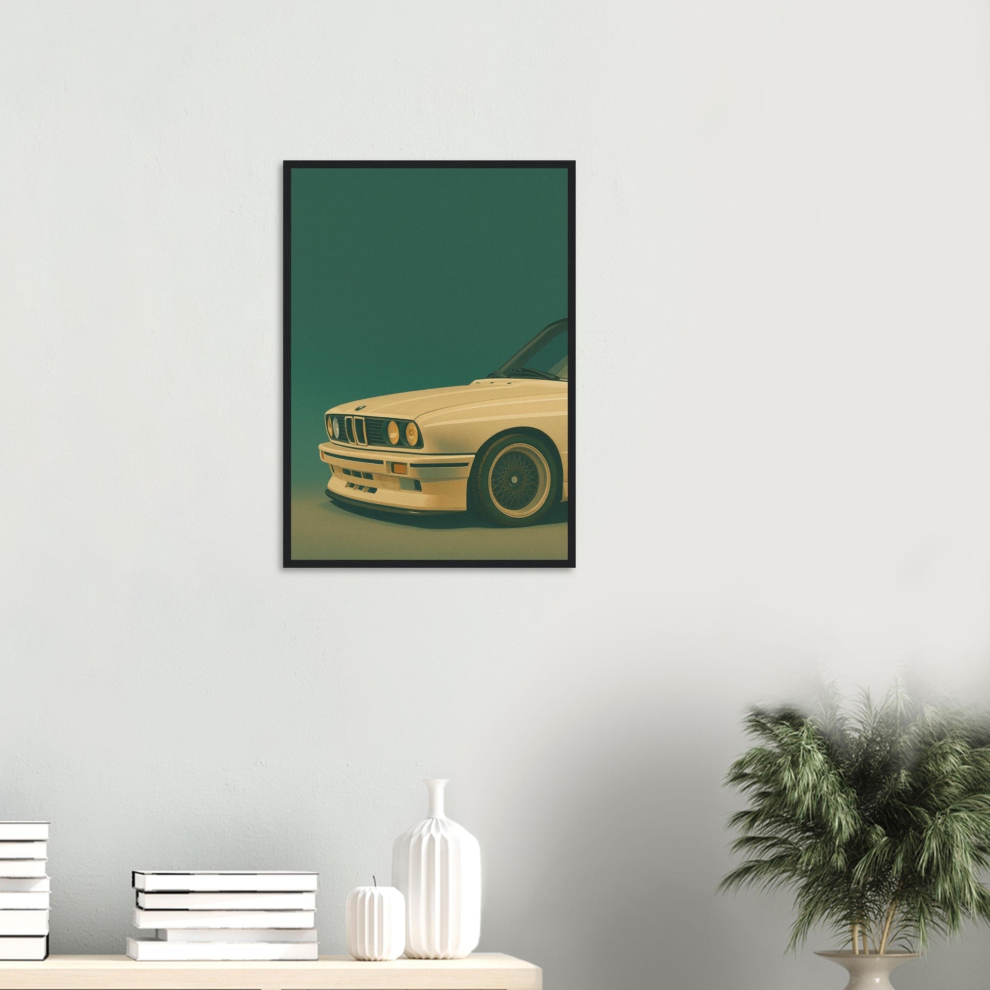 BMW E30 Art Print - Retro Icons Wall Art - Garage & Gallery