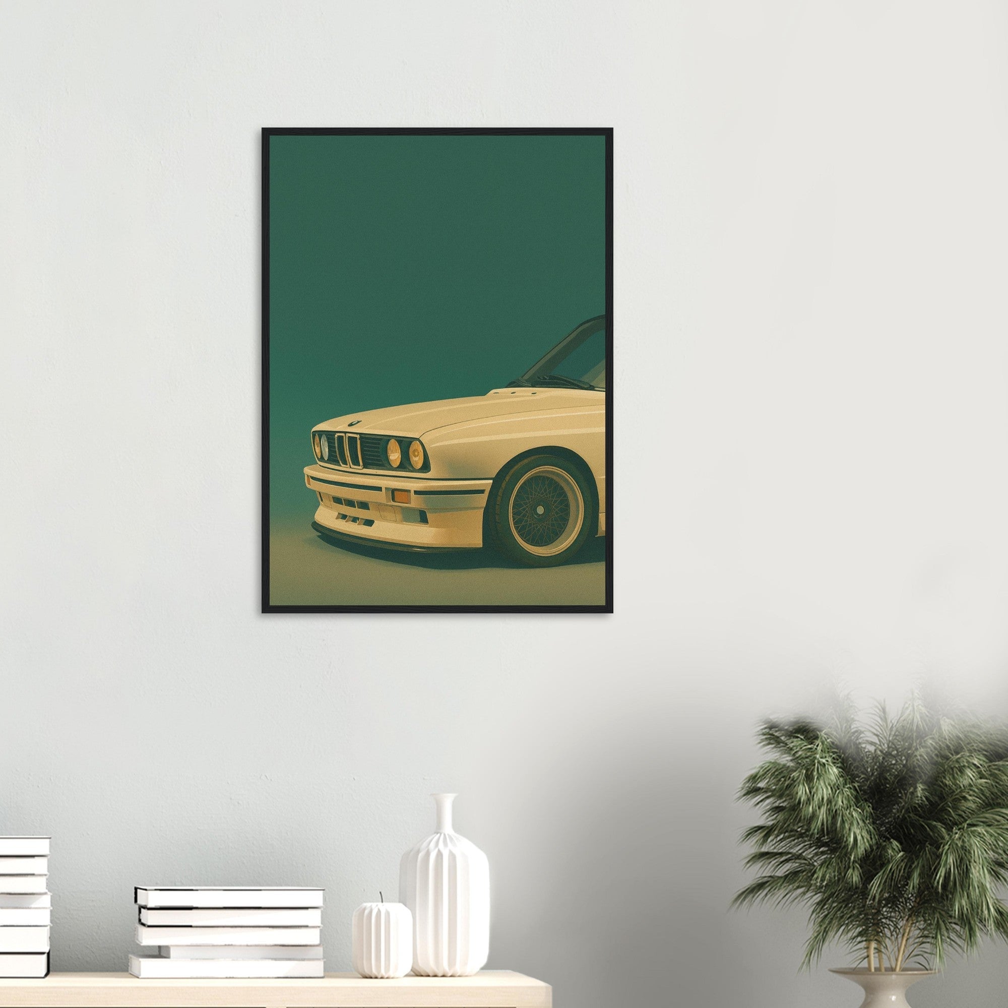 BMW E30 Art Print - Retro Icons Wall Art - Garage & Gallery