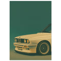 BMW E30 Art Print - Retro Icons Wall Art - Garage & Gallery