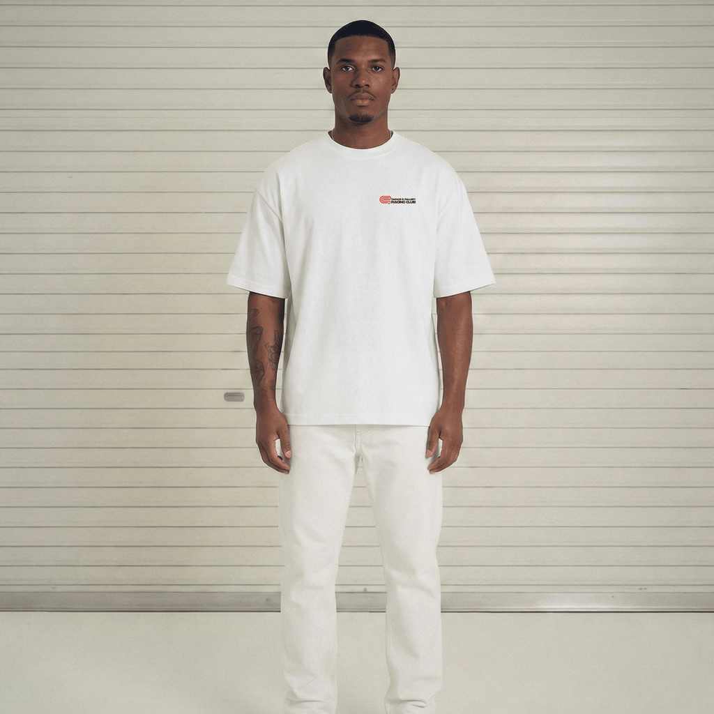 Built For The Track Tee - White - Garage & Gallery