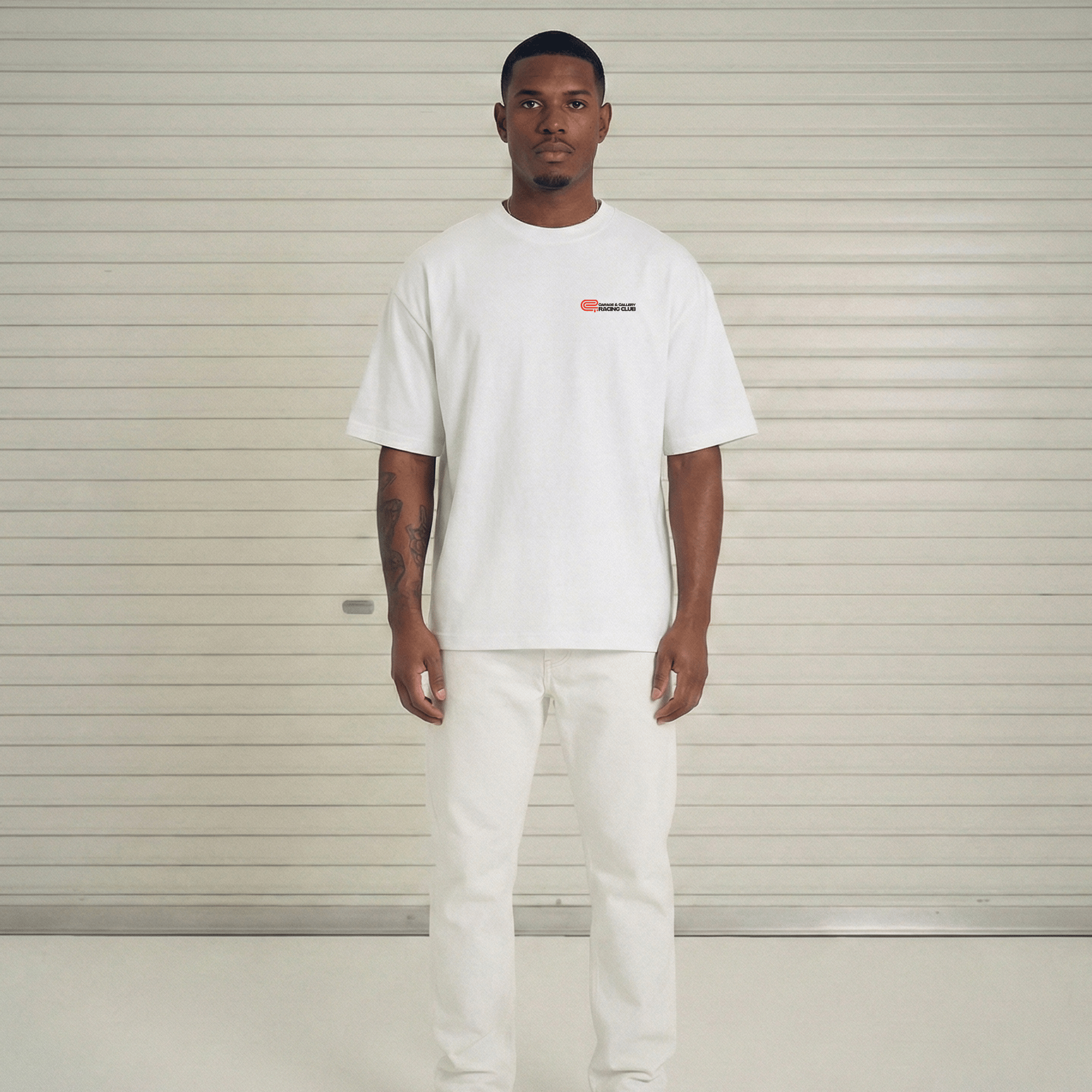 Built For The Track Tee - White - Garage & Gallery