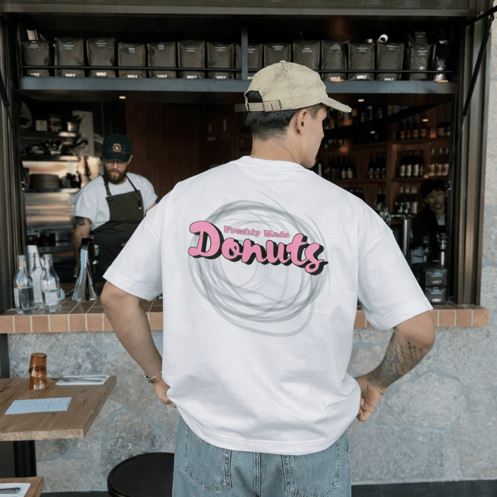 Freshly Made Donuts Tee - White - Garage & Gallery