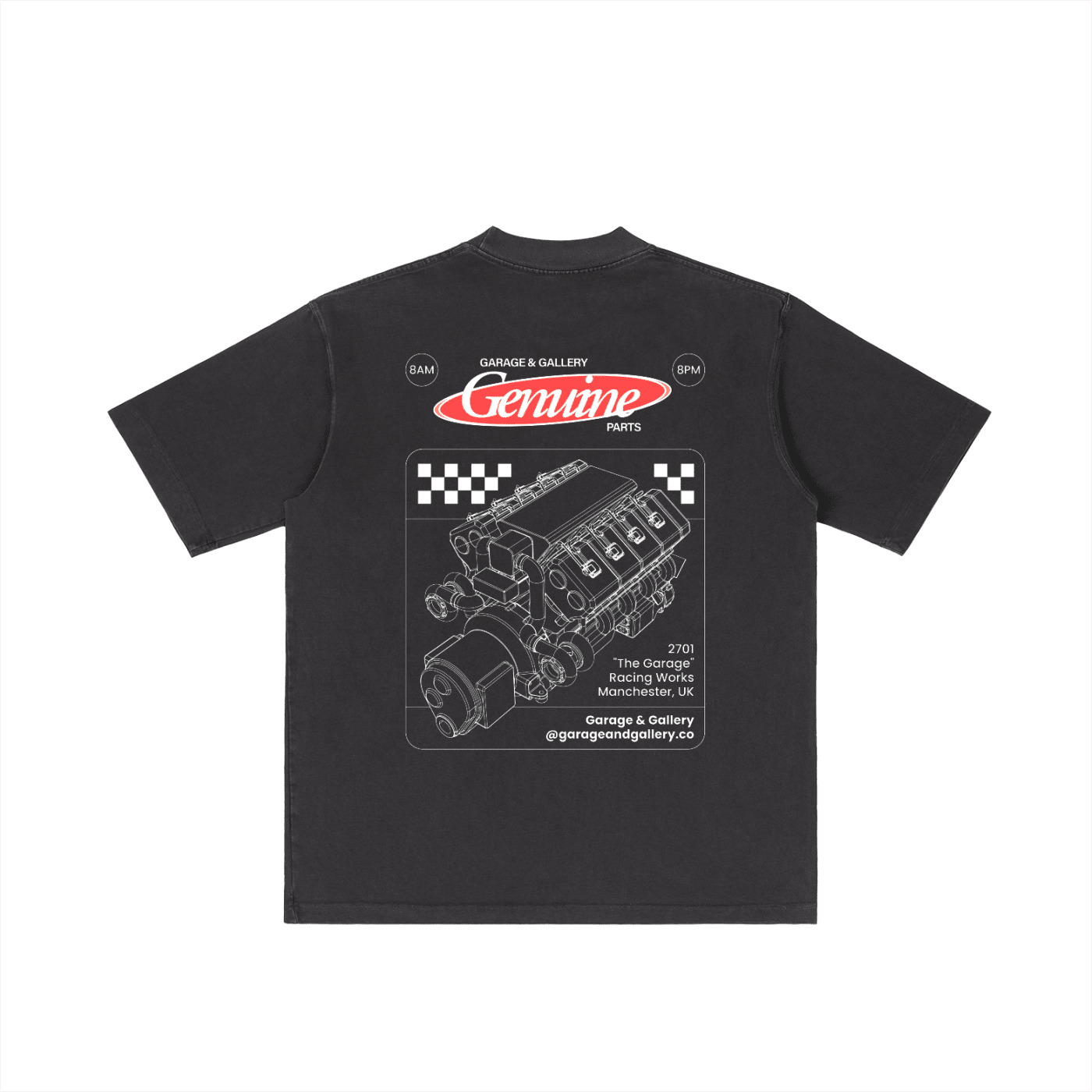 Genuine Parts Tee - Black - Garage & Gallery