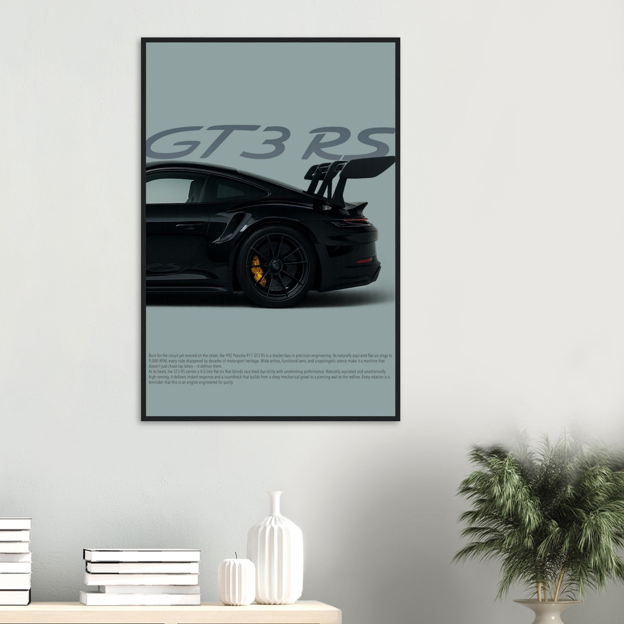 Porsche 911 GT3 RS Wall Art - Portrait Supercar Print - Garage & Gallery