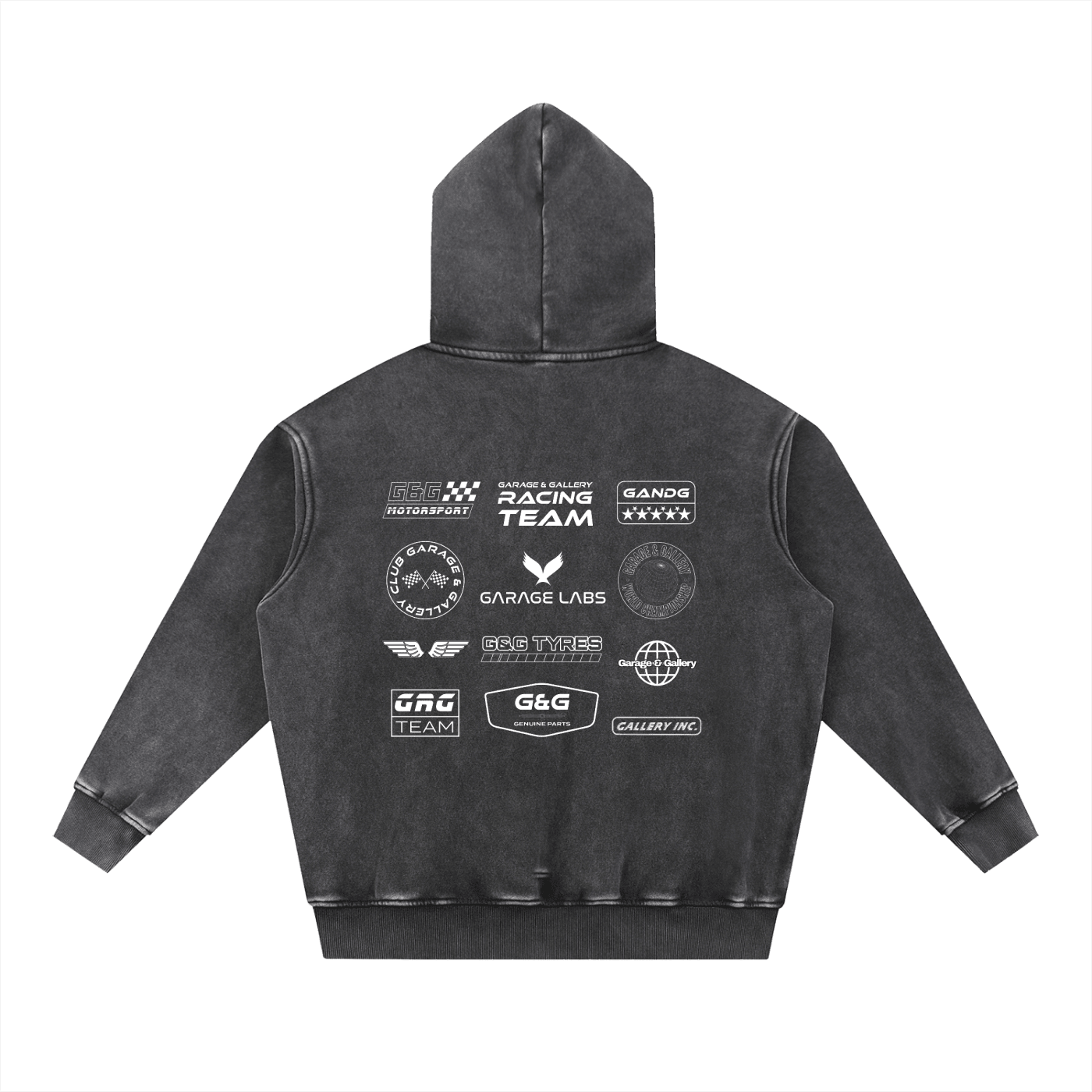Racing Team Vintage Hoodie - Black - Garage & Gallery