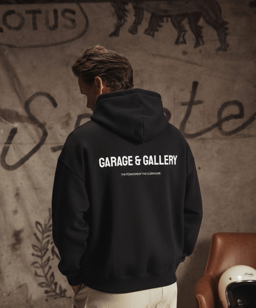 The Clubhouse Founders Hoodie - Black - Garage & Gallery